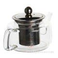 400ml Handmade Glass Filtering Teapot for Tea